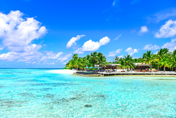 Island With Buildings